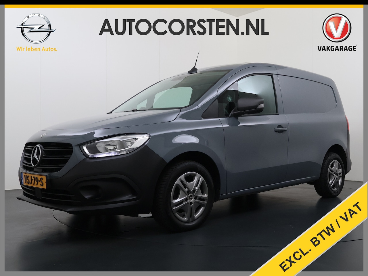 Mercedes-Benz Citan - 108 CDI L1 Pro Airco Cruise Control Camera Apps Bluetooth DAB Euro 6 Schuifdeur Rubberenvl - AutoWereld.nl