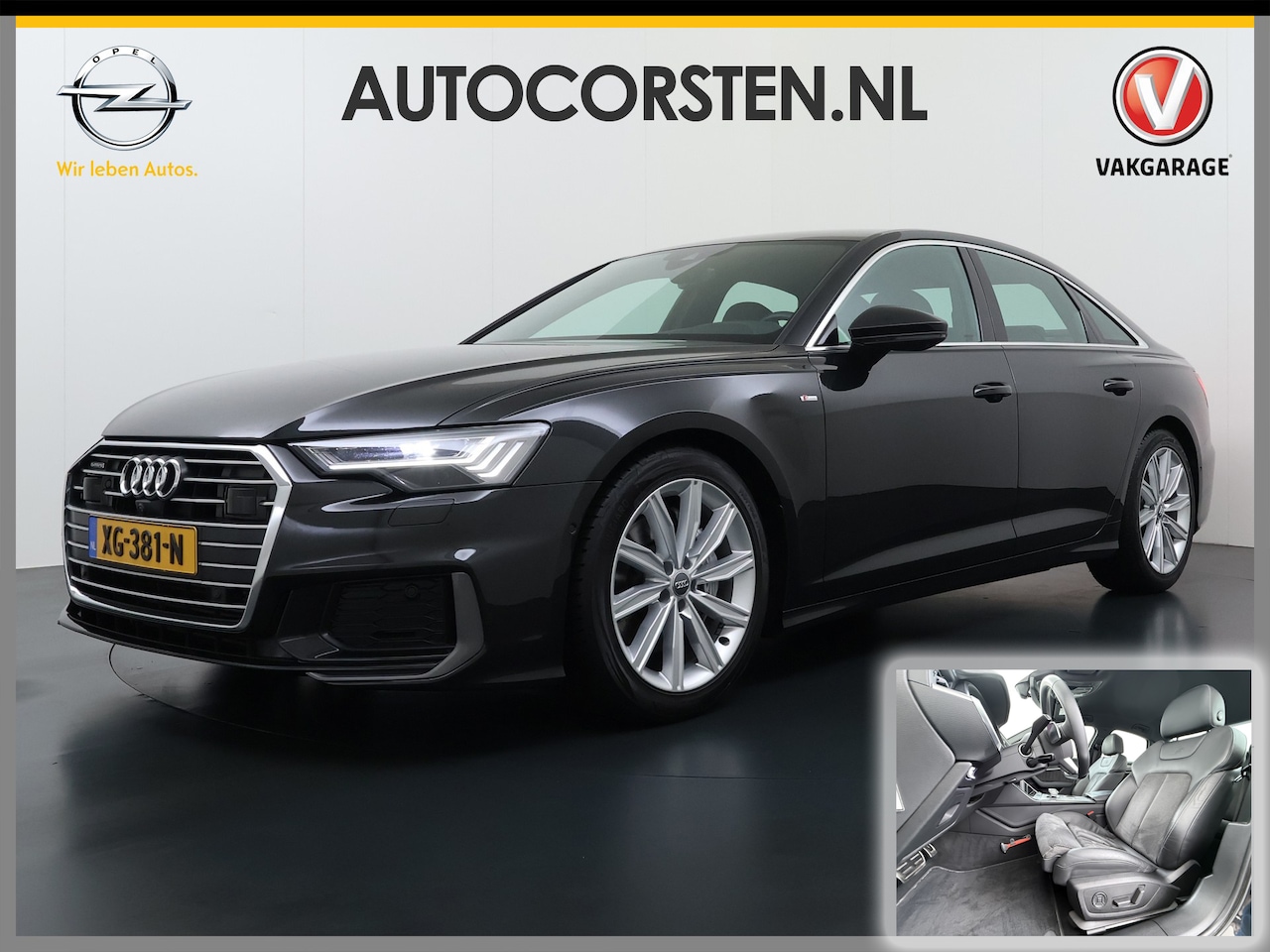 Audi A6 Limousine - 50TDI Diesel 286pk Quattro Hybride S-Line Sport Leer/Alcantara Adap.Cruise 360°Camera Bang - AutoWereld.nl