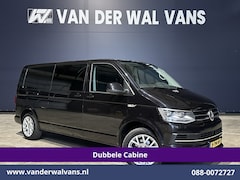 Volkswagen Transporter - 2.0 TDI 150pk Automaat L2H1 Dubbele Cabine Euro6 Airco | 5-Zits | 2x zijdeur | LED | Navig