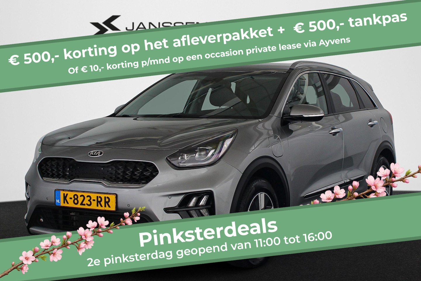 Kia Niro - 1.6 GDi PHEV DynamicPlusLine Trekhaak Leder Stuur-Stoelverwarming Keyless Dodehoek - AutoWereld.nl