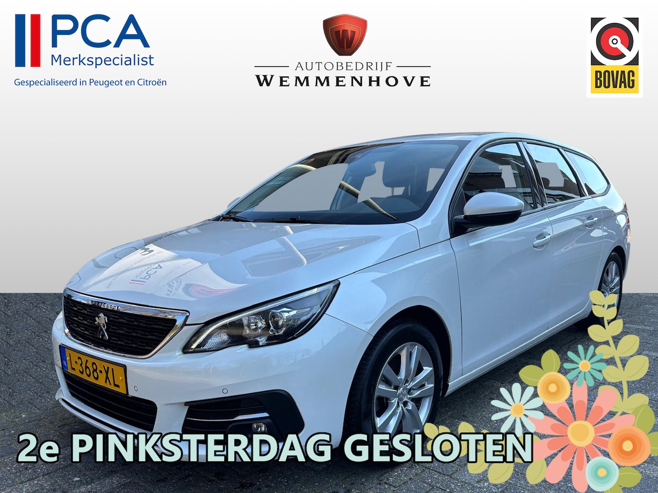 Peugeot 308 SW - 1.2 PureTech Blue Lease Active Distributieriem is/ wordt vervangen/Airco-Edcc/Navi/Alu wie - AutoWereld.nl