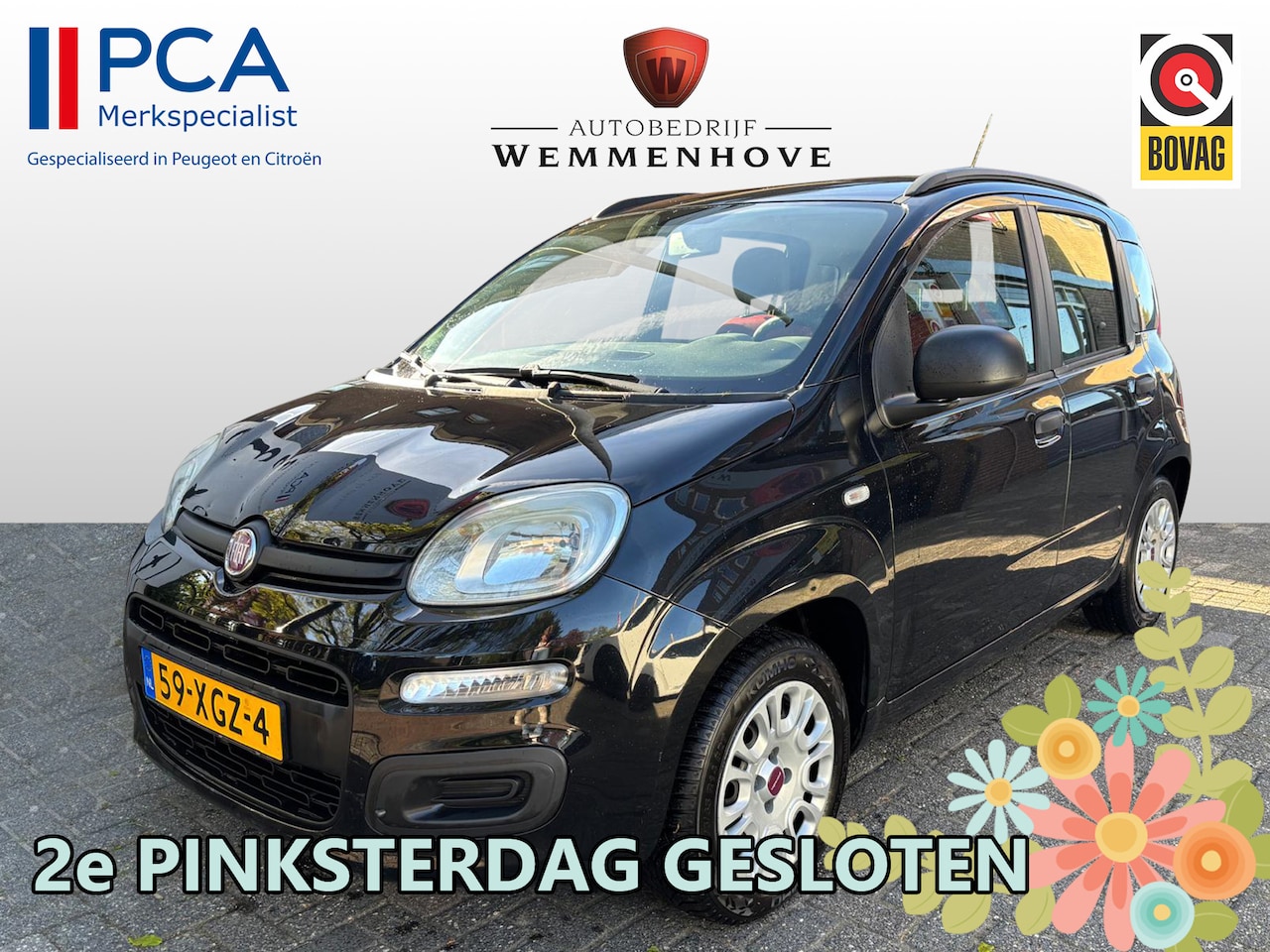 Fiat Panda - 0.9 TwinAir Easy Automaat/Airco - AutoWereld.nl