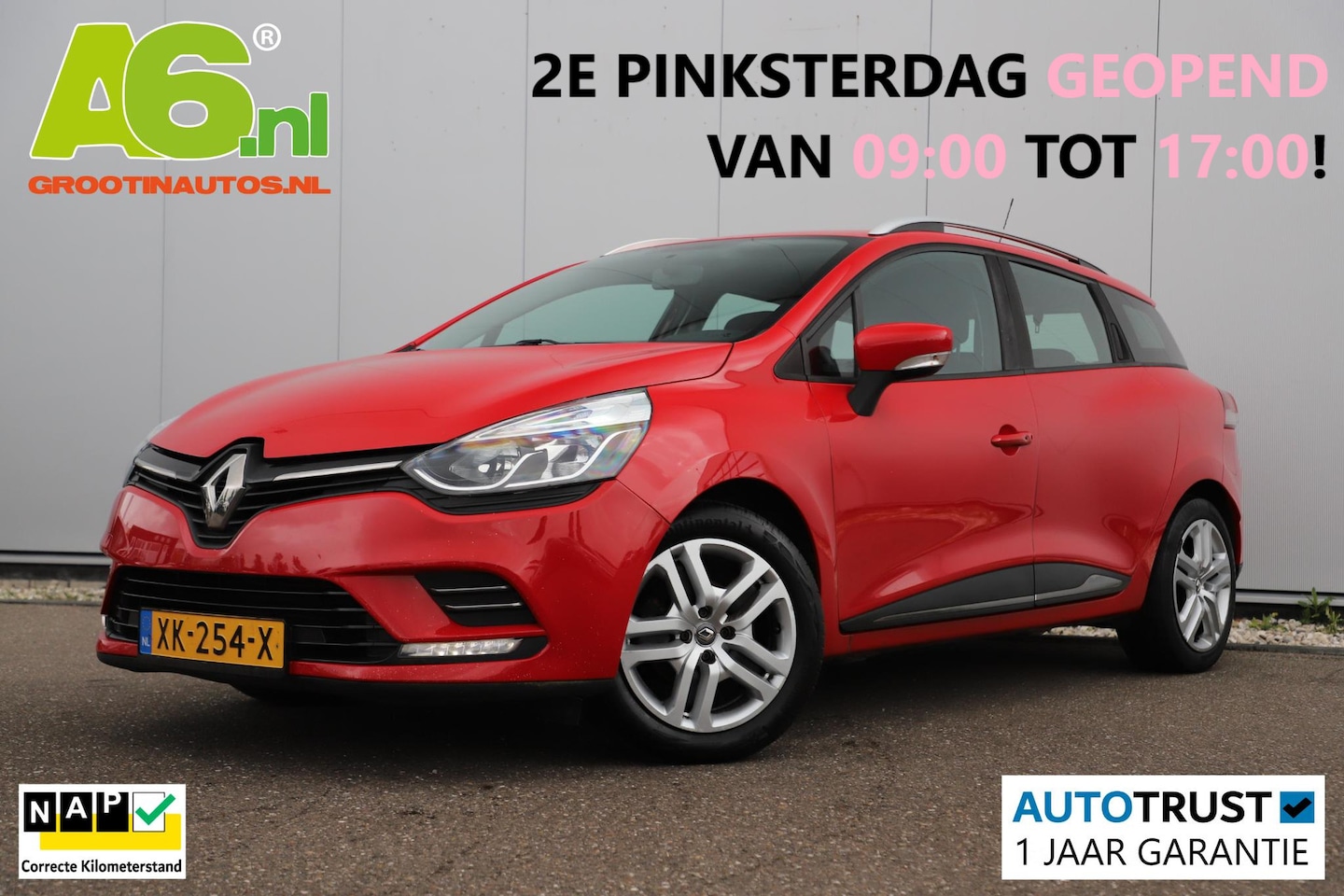 Renault Clio Estate - 0.9 TCe Zen Trekhaak Navigatie Airco Bluetooth Cruise Control Parkeersensor - AutoWereld.nl