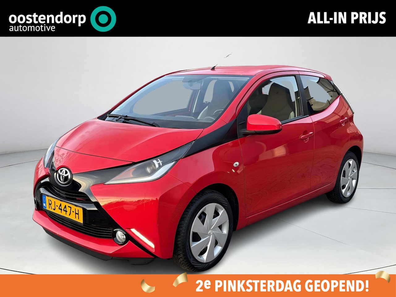 Toyota Aygo - 1.0 VVT-i x-play **2E PINKSTERDAG GEOPEND / TREKHAAK/ PARKEERCAMERA/ ALL SEASON BANDEN** - AutoWereld.nl