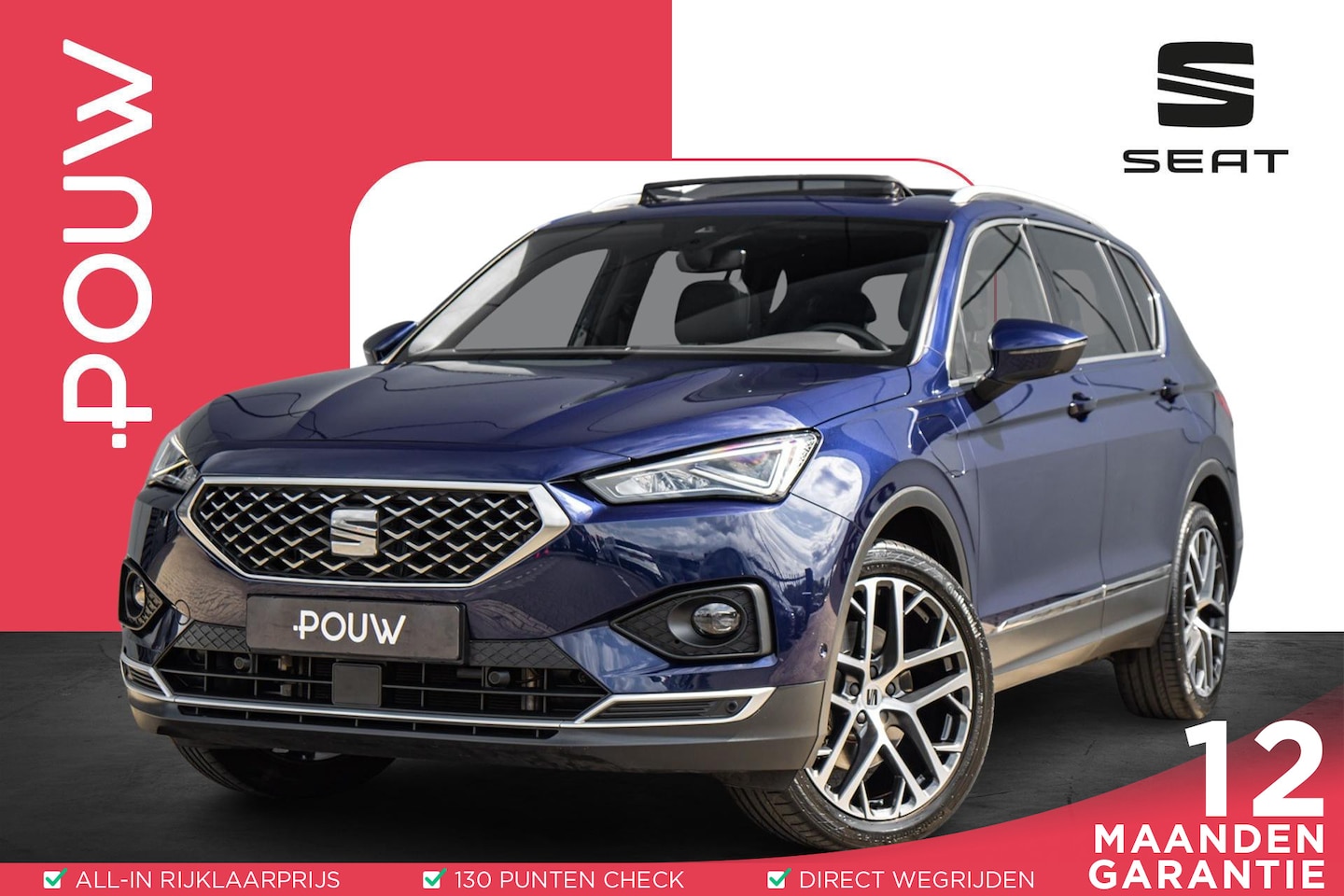 SEAT Tarraco - 1.4 TSI e-Hybrid PHEV Xperience Business Intense | Trekhaak Wegklapbaar | Panoramadak | El - AutoWereld.nl