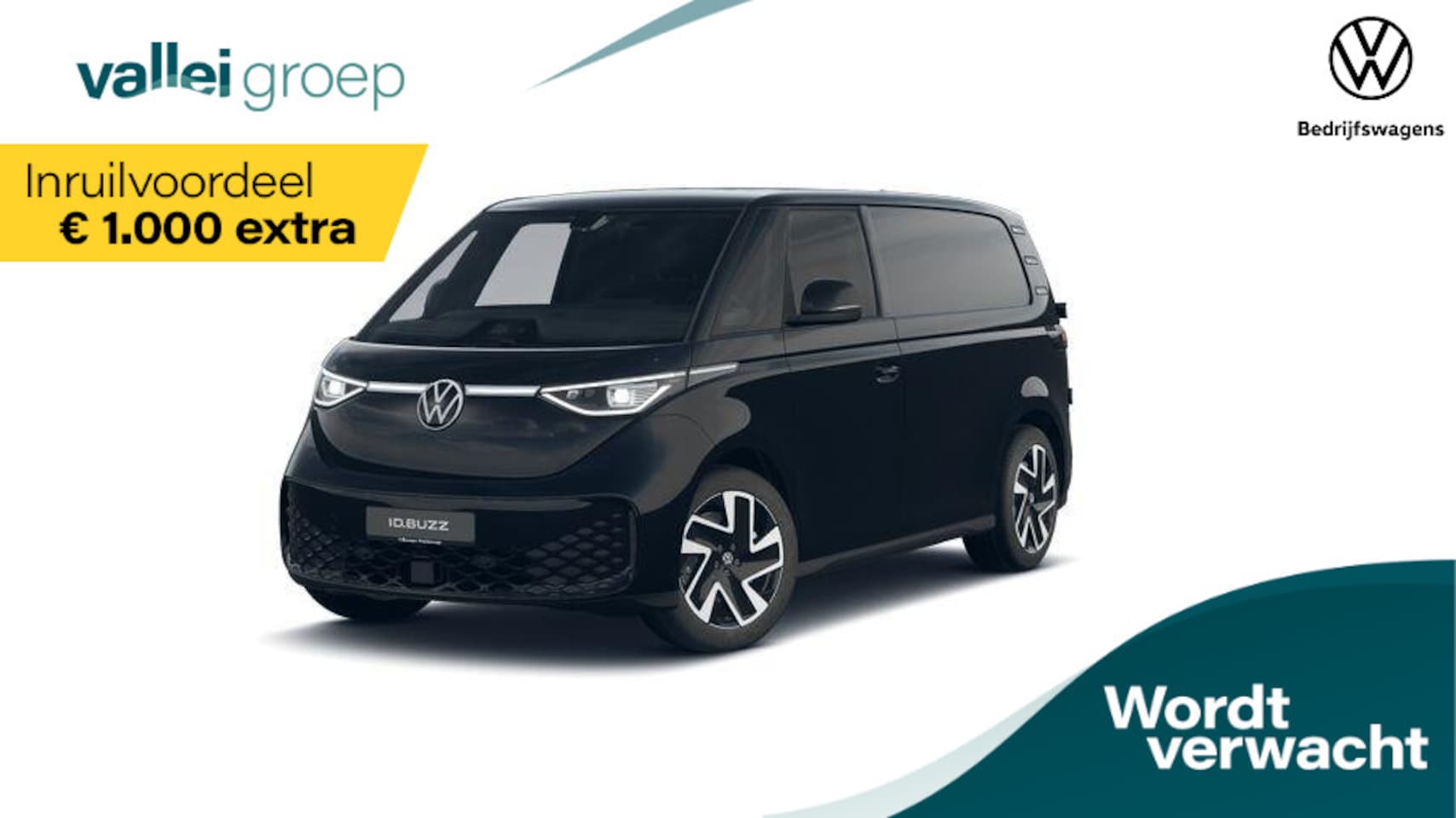 Volkswagen ID. Buzz Cargo - Bulli Limited Edition 210kW 286pk Open&close pakket 2 | Trekhaak | Leder stuur verwarmbaar - AutoWereld.nl