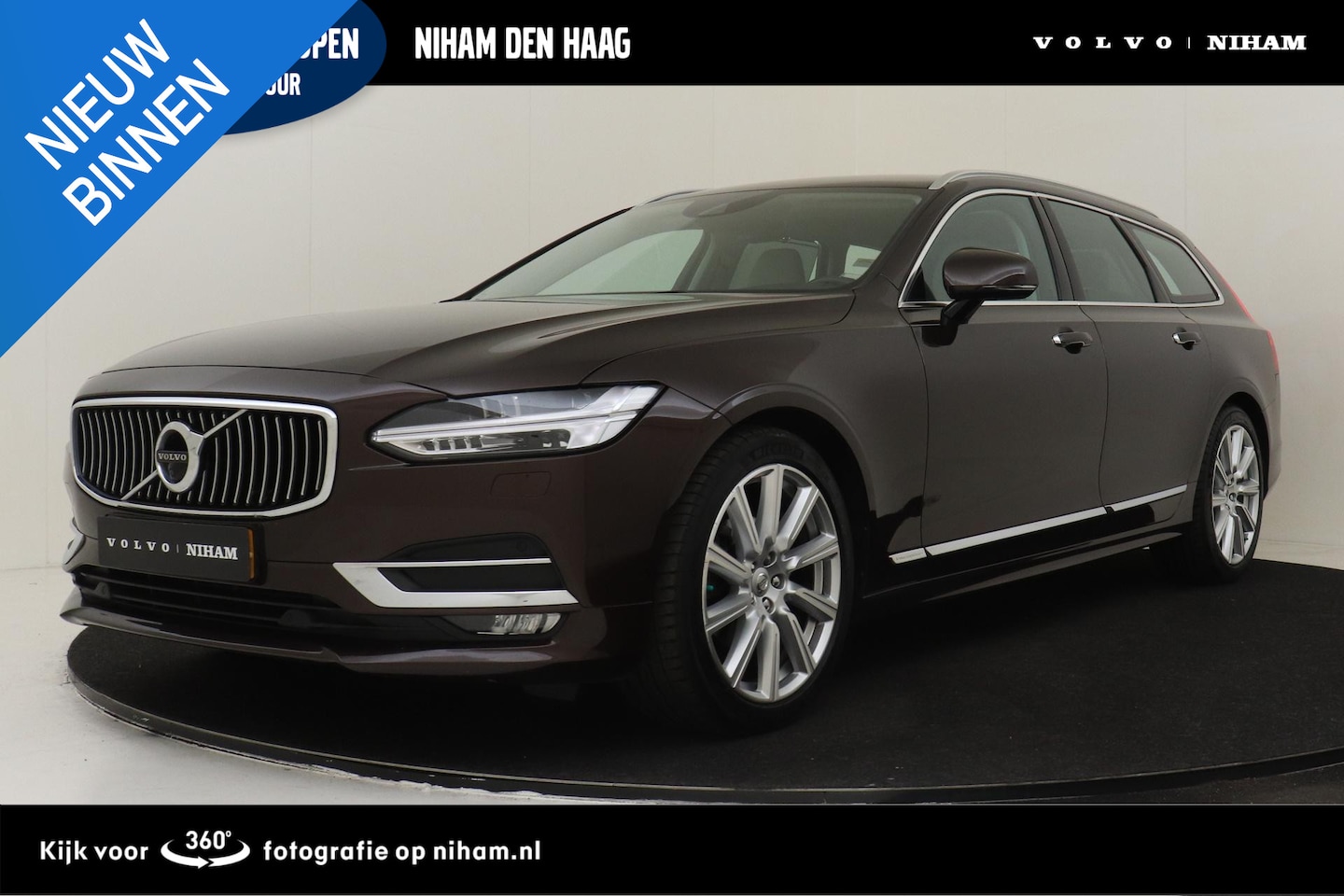 Volvo V90 - T4 INSCRIPTION -HARMAN/KARDON|360°CAM|HEAD-UP DISP.|TREKHAAK|STANDKACHEL|ADAP.LED|SPORTSTU - AutoWereld.nl