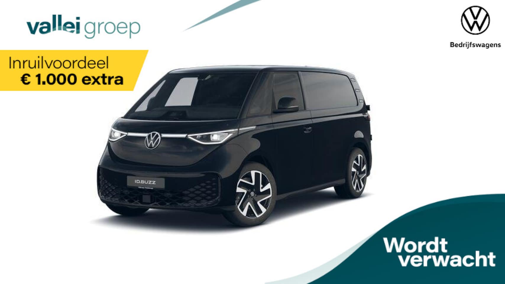 Volkswagen ID. Buzz Cargo - Bulli Limited Edition 250kW 340pk Trekhaak | Led Matrix | Stoelverwarming | Leder stuurwie - AutoWereld.nl