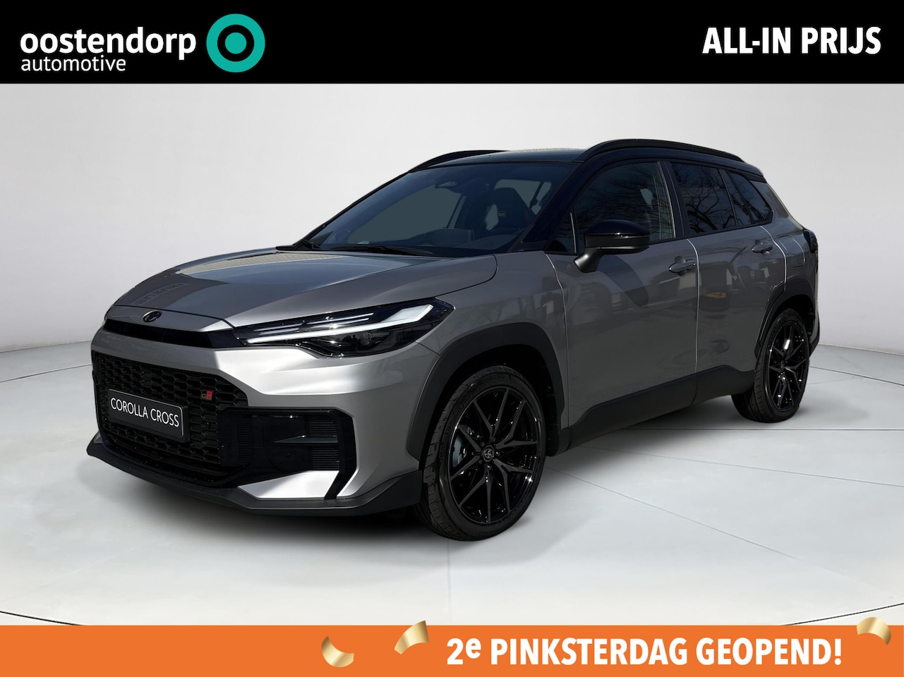 Toyota Corolla Cross - Hybrid 180 GR Sport **TWEEDE PINKSTERDAG GEOPEND/ METALSTREAM GREY/ GR SPORT PLUS PACK/ DI - AutoWereld.nl