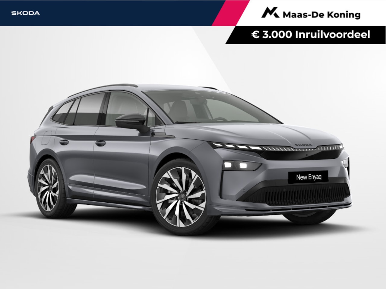 Skoda Enyaq iV - Sportline Elektromotor 210 kW / 286 PK SUV 21'' velgen | Panoramisch schuif/kanteldak | we - AutoWereld.nl
