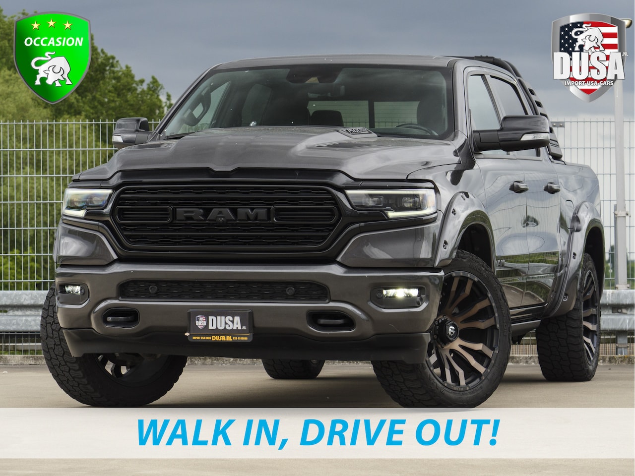 Dodge Ram 1500 - 5.7 V8 4x4 Crew Cab Limited Split Tailgate | RAMBAR | Back Flip | Fenders | 22 inch Fuel o - AutoWereld.nl