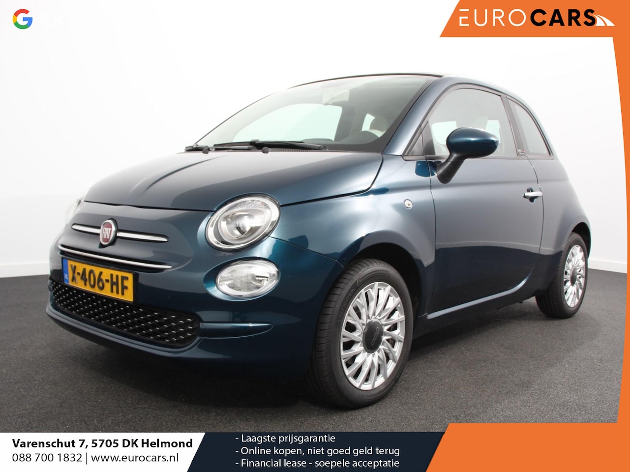 Fiat 500 C - 1.2 Lounge Automaat Cruise Control Parkeersensoren Achter Climate Control Elektrische Rame - AutoWereld.nl