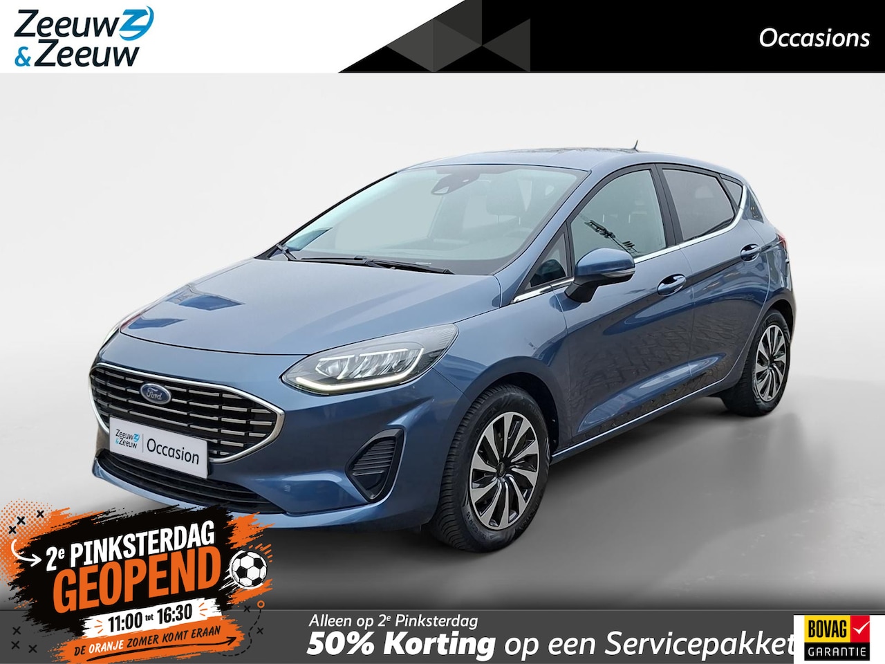 Ford Fiesta - 1.0 EcoBoost Hybrid Titanium X | Trekhaak | All Season Banden | Navigatie | Camera | Parke - AutoWereld.nl