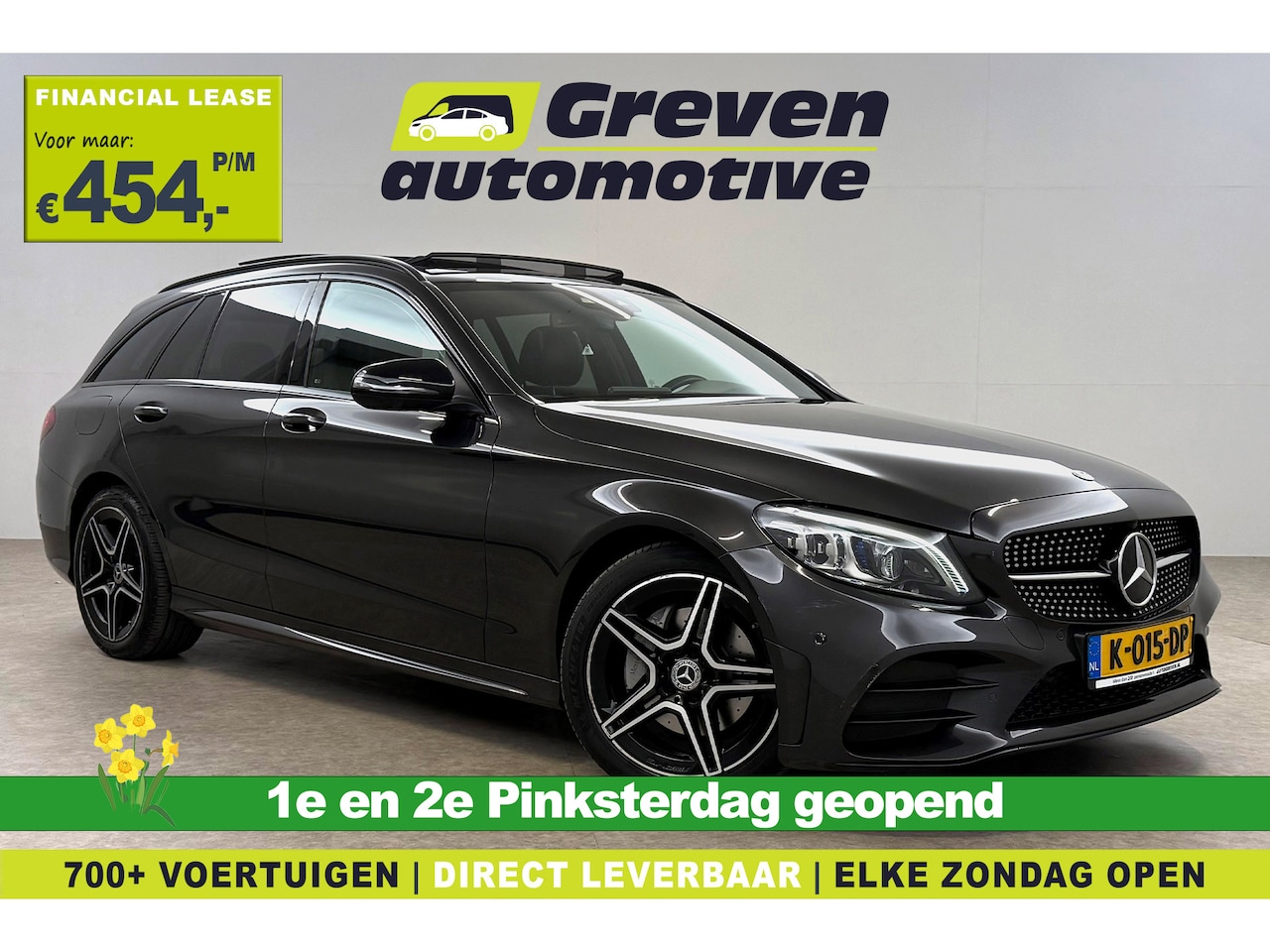 Mercedes-Benz C-klasse - 200 Business Solution AMG | Pano | 360° Camera | Virtual | Sfeer | Carplay | Leder - AutoWereld.nl