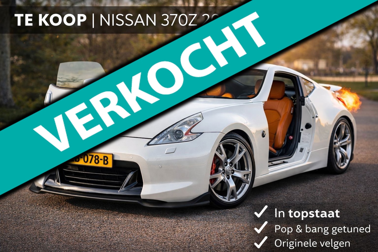 Nissan 370Z - 3.7 V6 parelmoer, nieuwstaat! supersound uitlaten! - AutoWereld.nl