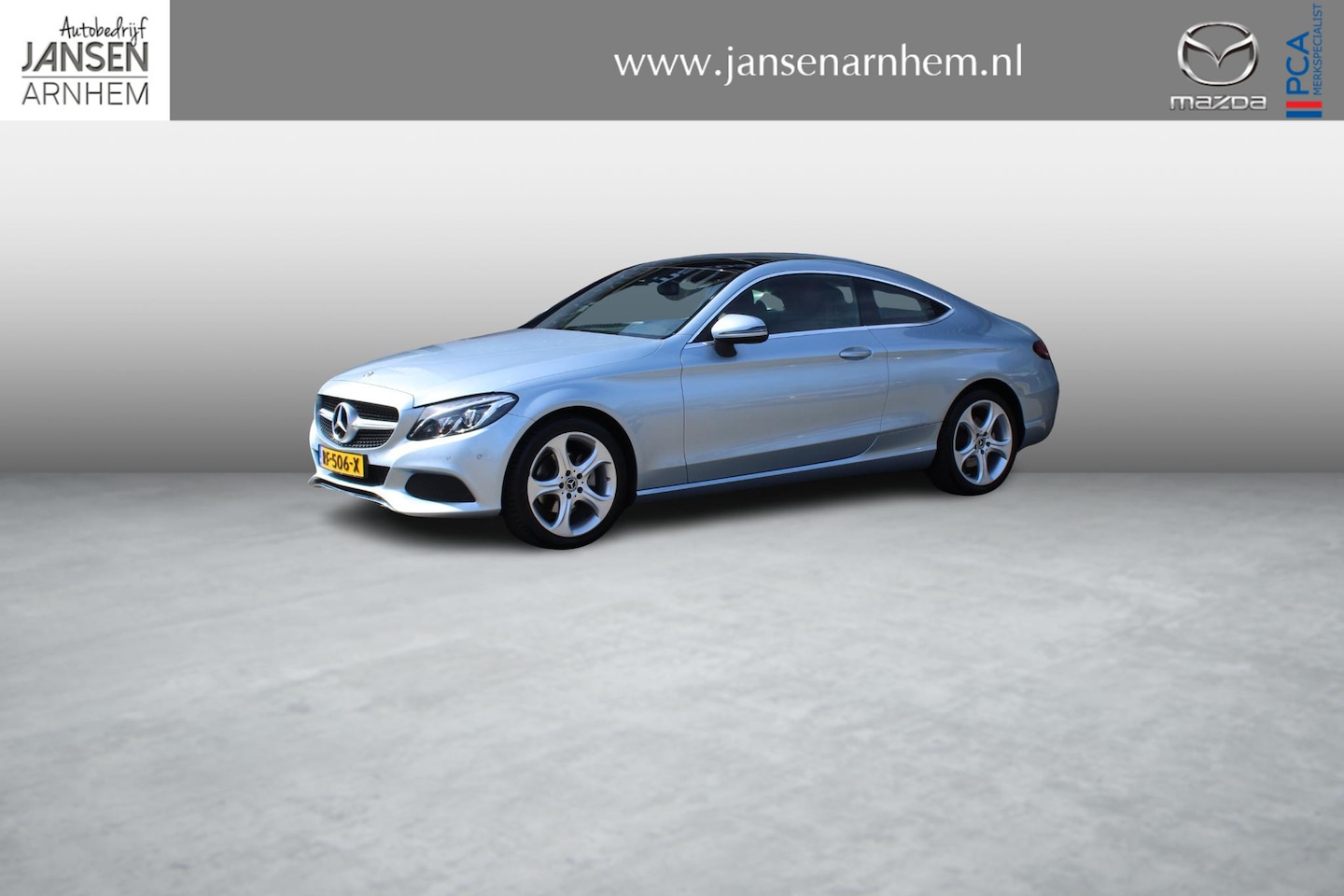 Mercedes-Benz C-klasse Coupé - 180 Premium 180 Premium , Automaat, Rood Leder, Camera, Schuif/Kanteldak, Cruise, Navi, Clima, LMV 18 - AutoWereld.nl
