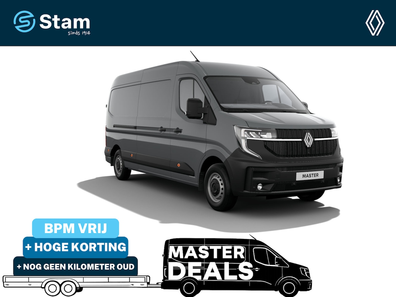 Renault Master - T35 2.0 dCi 150 L3H2 Advance Cruise | Navi | Parkeersensoren achter | All Seasonbanden - AutoWereld.nl