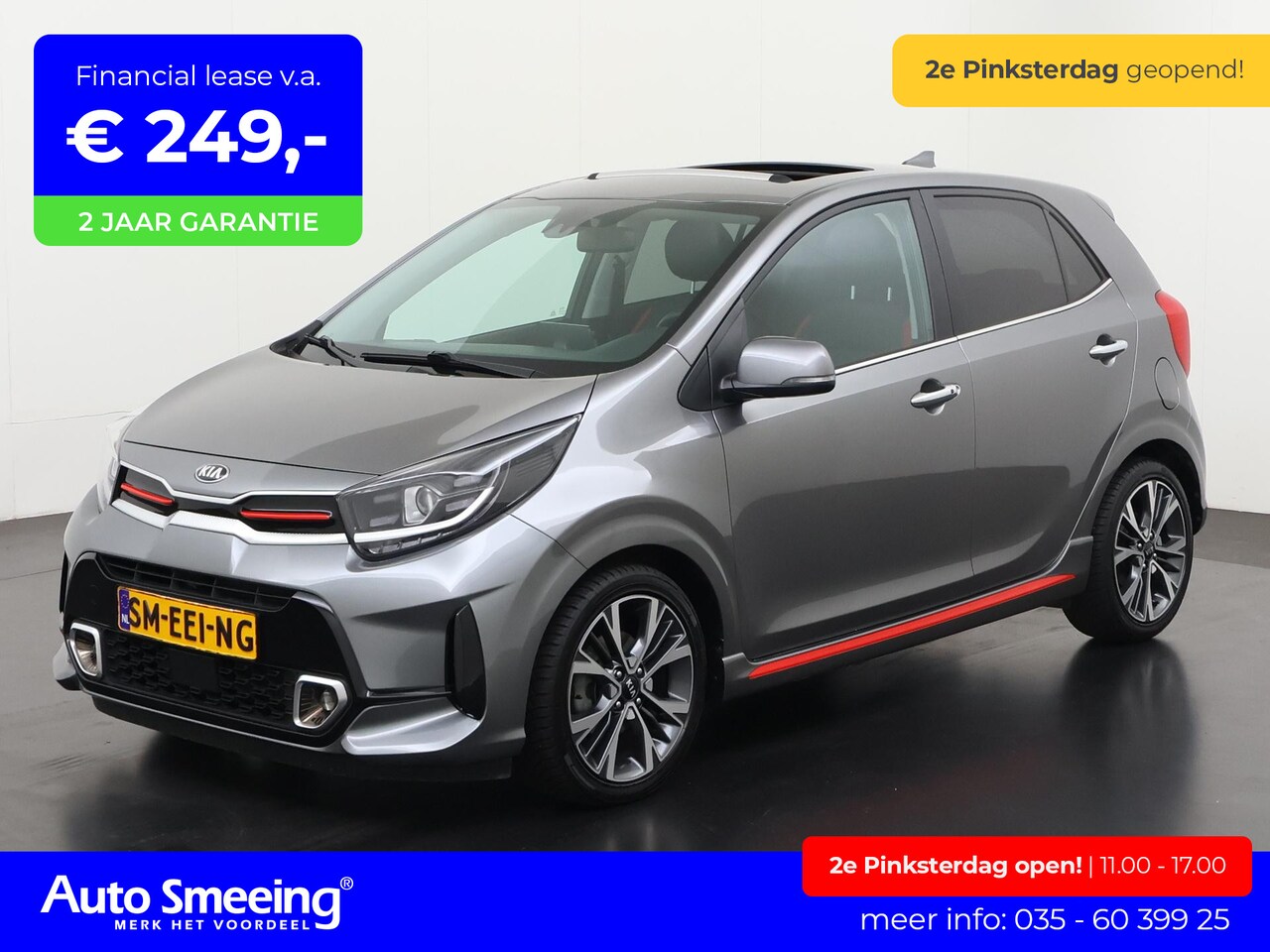 Kia Picanto - 1.2 GT-Line Automaat | Schuifdak | Leder | Stuurverwarming | Zondag Open! - AutoWereld.nl