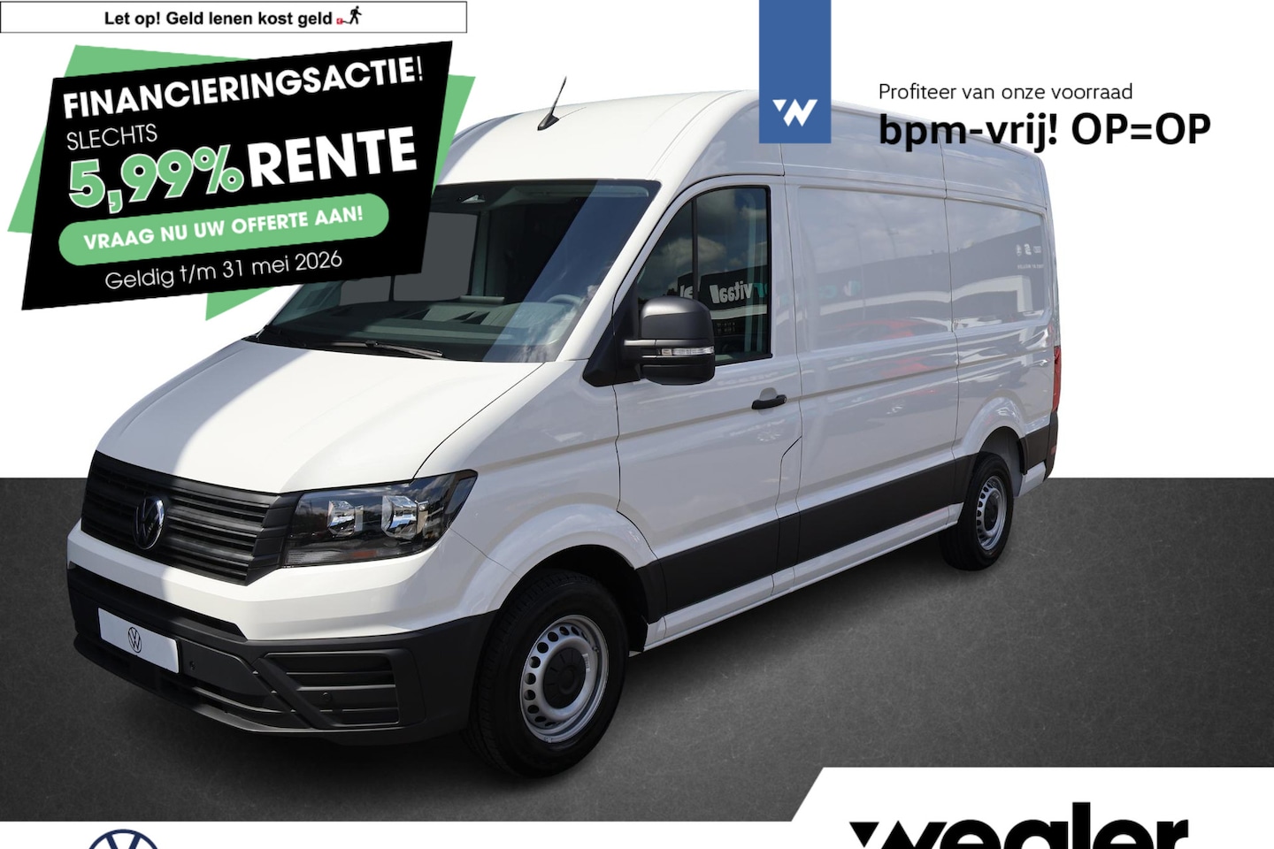 Volkswagen Crafter - Bedrijfswagens Trendline L3 2.0 TDI EU6 103 kW (140 pk) GVW 3.5T WB 3640 MM 6 versn. Han - AutoWereld.nl