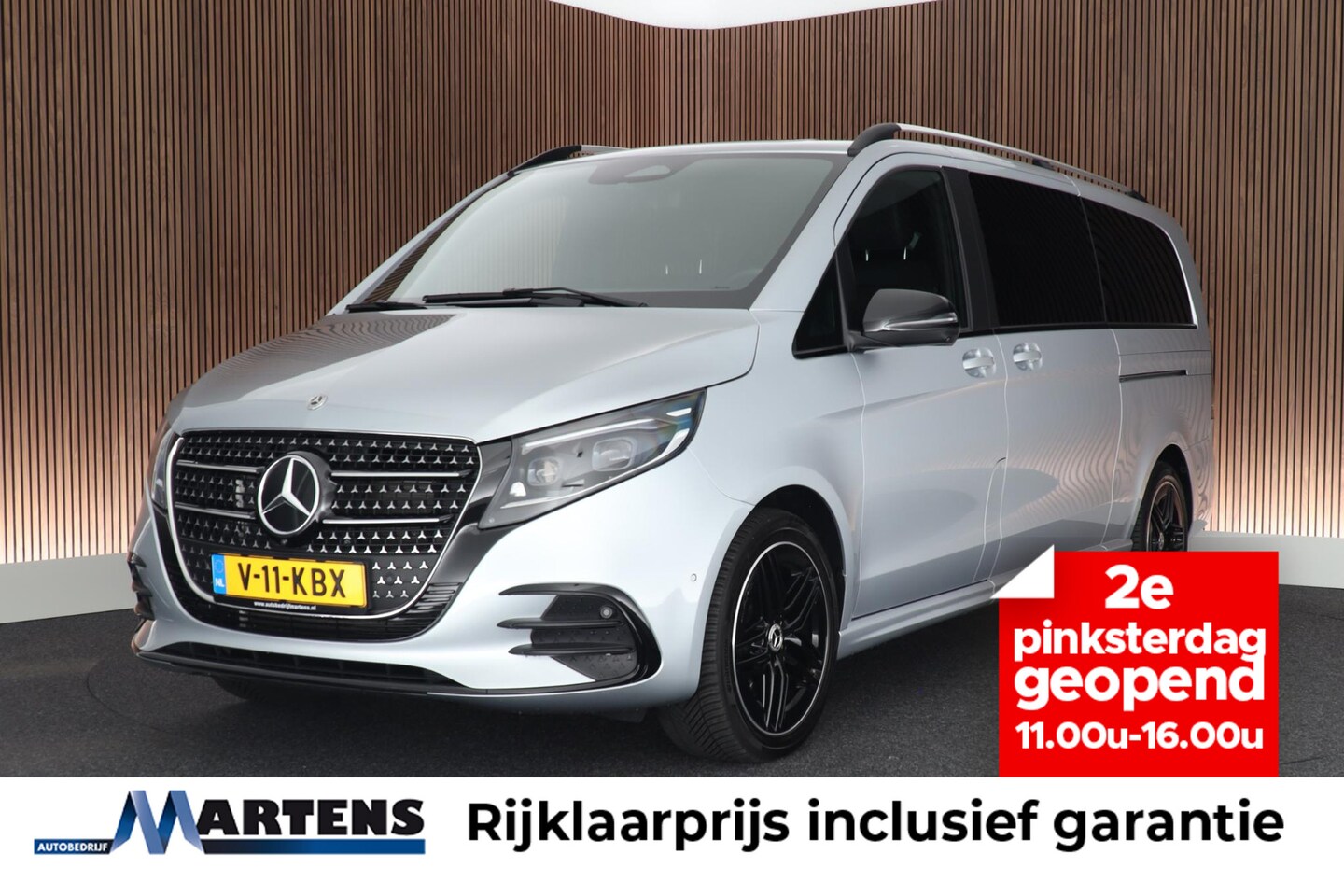 Mercedes-Benz V-klasse - 300d 237pk XXL L3 Exclusive AMG-Line 2x Elek. Schuifdeur 360Camera Leder Stoelventilatie M - AutoWereld.nl