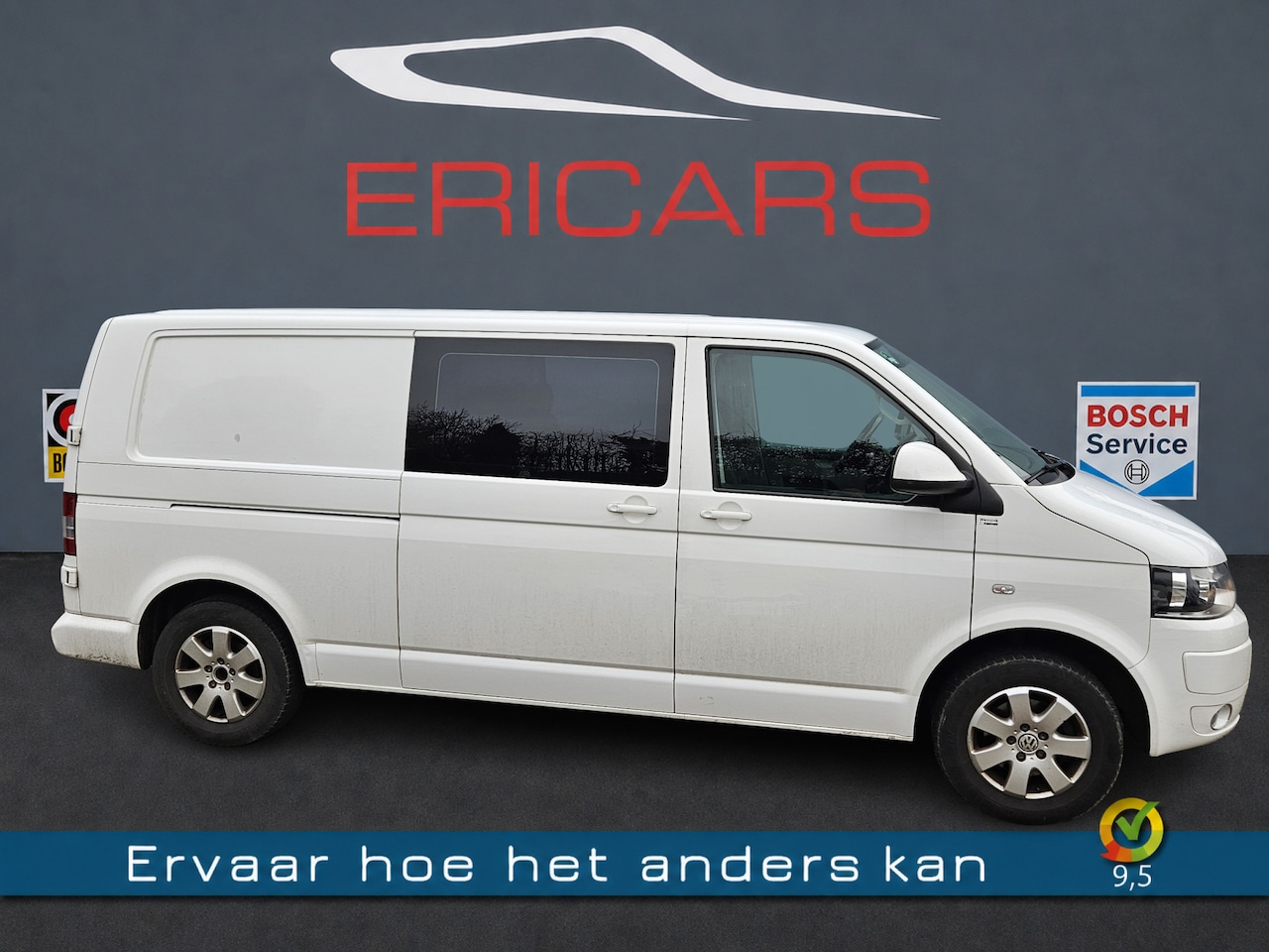 Volkswagen Transporter - 2.0 TDI L2H1 DC TREKHAAK AUTOMAAT STUURBEDIENING CC - AutoWereld.nl