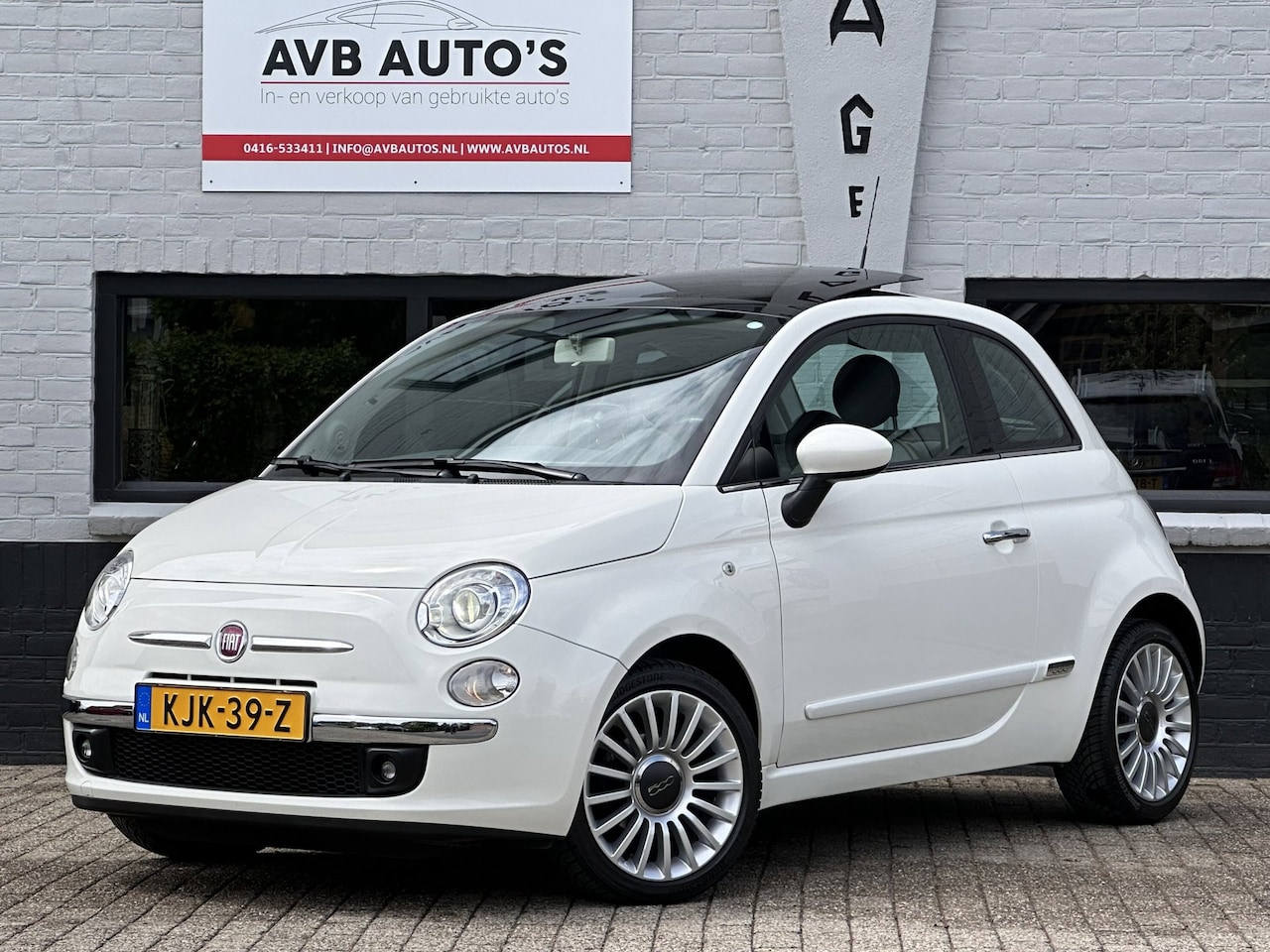 Fiat 500 - 1.2 Lounge Airco Schuif-Kanteldak Xenon Navi PDC - AutoWereld.nl