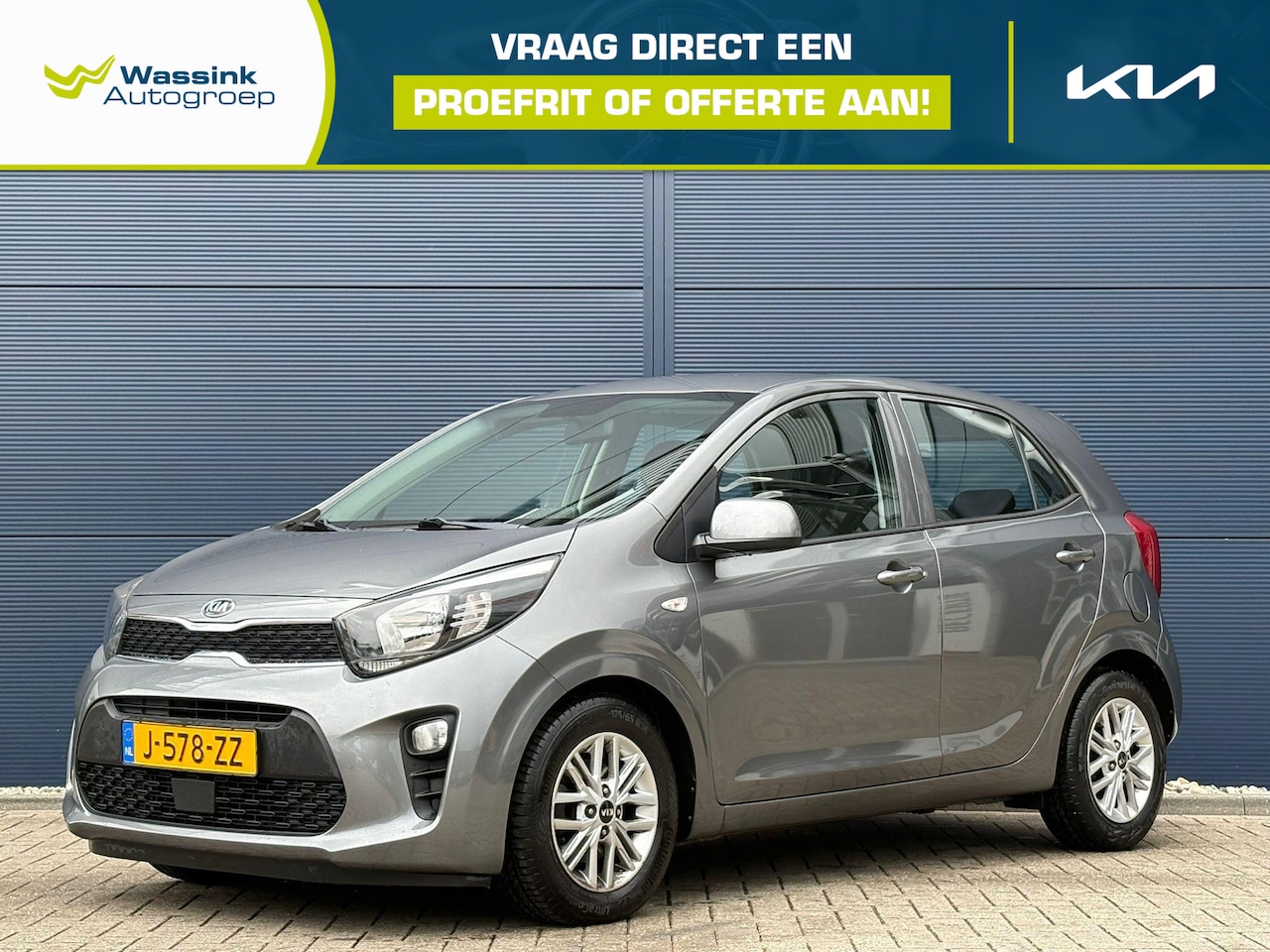 Kia Picanto - 1.0 DPi DynamicLine | Airco | Carplay/Android Auto | Cruise Control | Lage kilometerstand! - AutoWereld.nl
