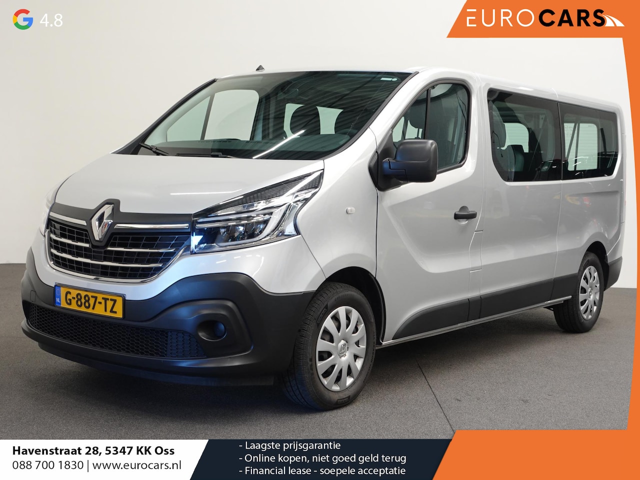 Renault Trafic Passenger - 2.0 dCi 120 L2H1 9persoons PERSONENBUS incl. BTW/ incl. BPM Airco Bluetooth Led Parkeersen - AutoWereld.nl