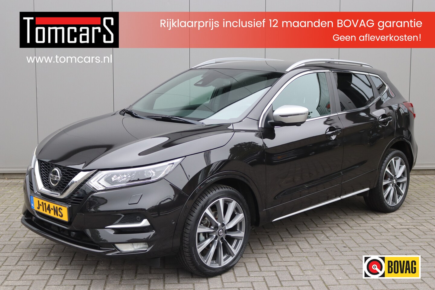 Nissan Qashqai - 1.3DIG-T 160PK Automaat Tekna + Trekhaak/Panoramadak/Leder/Winterpack/Memory-stoel - AutoWereld.nl