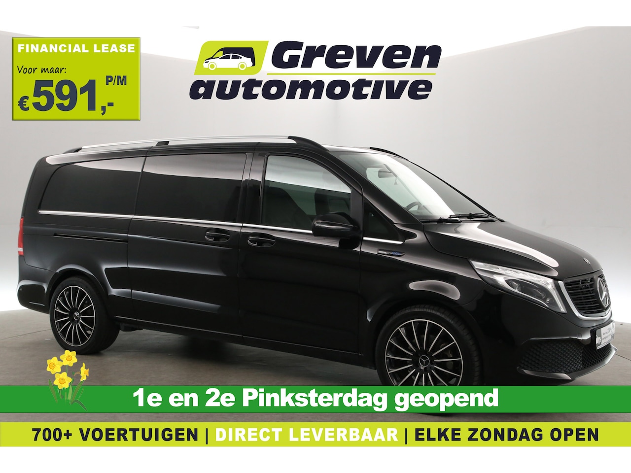 Mercedes-Benz EQV - 300 Avantgarde 100 kWh | SOH 96% | Snelladen | Aut. | DC | 360° | Sfeer | Adap. Cruise | N - AutoWereld.nl