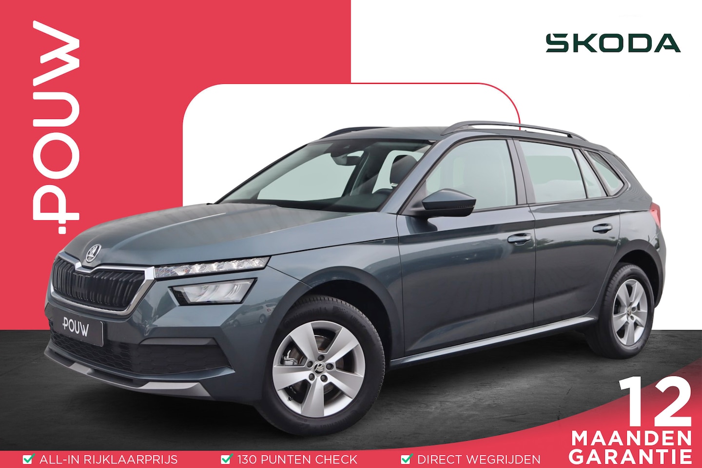 Skoda Kamiq - 1.0 TSI 110pk Ambition | Parkeersensoren Achter | Apple CarPlay / Android Auto | Climate C - AutoWereld.nl