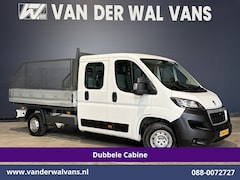Peugeot Boxer - 2.0 BlueHDI 130pk Pick up Dubbel Cabine Open laadbak Euro6 Airco | 7-Zits | Trekhaak | Nav