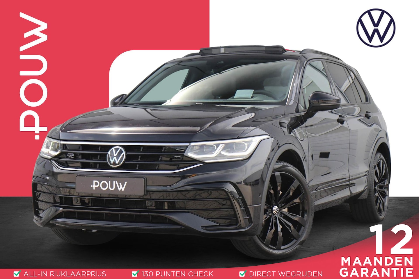 Volkswagen Tiguan - 1.4 TSI eHybrid 245pk R-Line Business+ | SoH 90% | Panoramadak | Trekhaak | Achteruitrijca - AutoWereld.nl