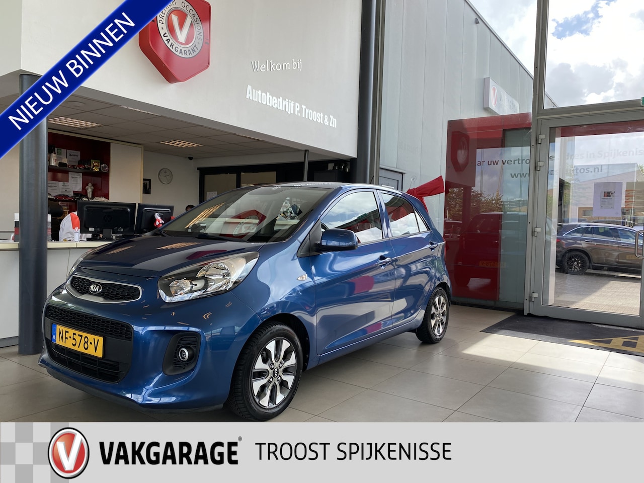 Kia Picanto - 1.0 CVVT EconomyPlusLine 1.0 CVVT EconomyPlusLine,100% Onderhouden,Navigatie,Acteruitrijcamera,Bluetooth,Airco,Aux - AutoWereld.nl
