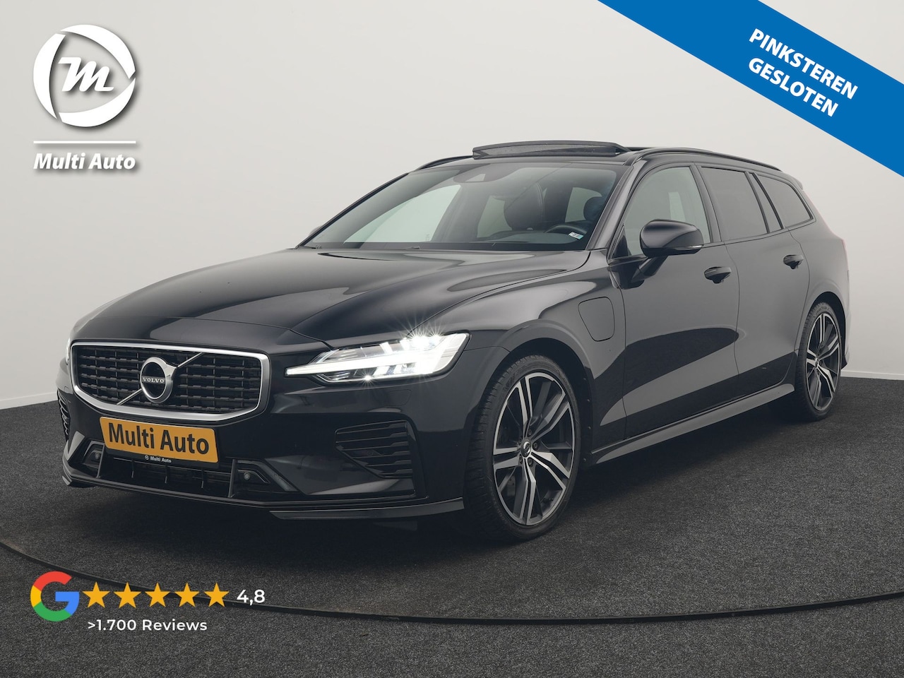 Volvo V60 - T8 Twin Engine AWD R-Design PHEV 390pk Dealer O.H. | Trekhaak Af Fabriek | Panodak | Head - AutoWereld.nl