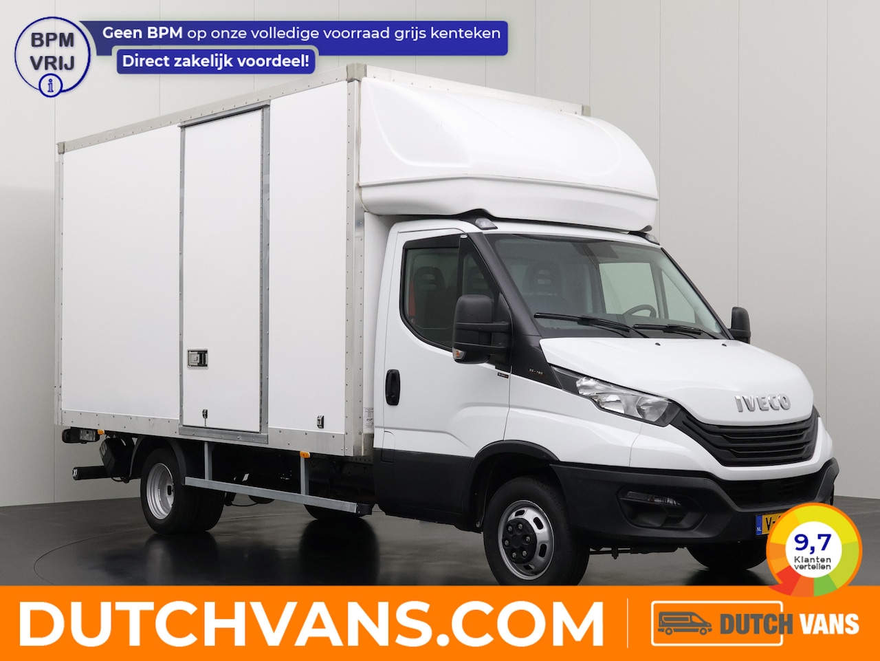 Iveco Daily - 35C16 Bakwagen+Laadklep | 3500 Kg Trekhaak | Bakhoogte 2,37 Meter | Zijdeur | Dakspoiler - AutoWereld.nl