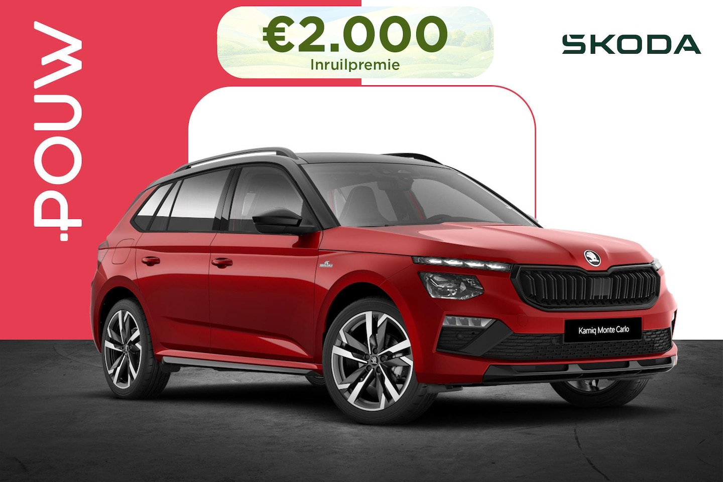 Skoda Kamiq - 1.0 TSI 115pk DSG Monte Carlo | Winter Pakket Plus | 18" Velgen - AutoWereld.nl