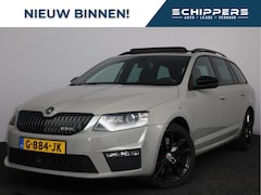Skoda Octavia Combi - 2.0 TSI RS 221pk | Glazen schuif-kanteldak | Leer |