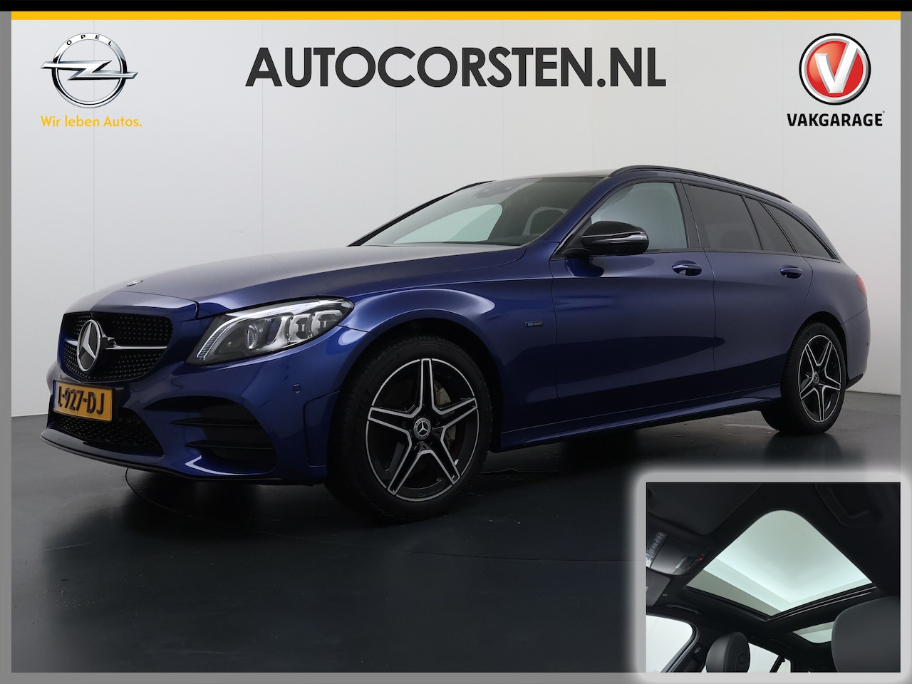 Mercedes-Benz C-klasse Estate - 300 EQ Hybrid Business Sol. AMG Night Ltd Panoramadak Trekhaak Navi 360°Camera Stoelverwar - AutoWereld.nl