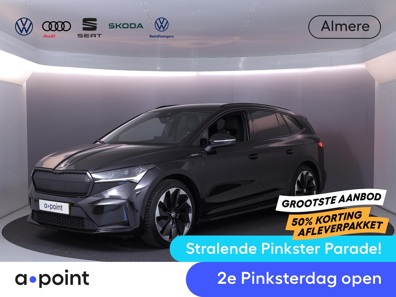 Skoda Enyaq iV - 60 Sportline 180pk | Parkeercamera | 21 inch Lichtmetalen velgen | Navigatie | Adaptieve c - AutoWereld.nl