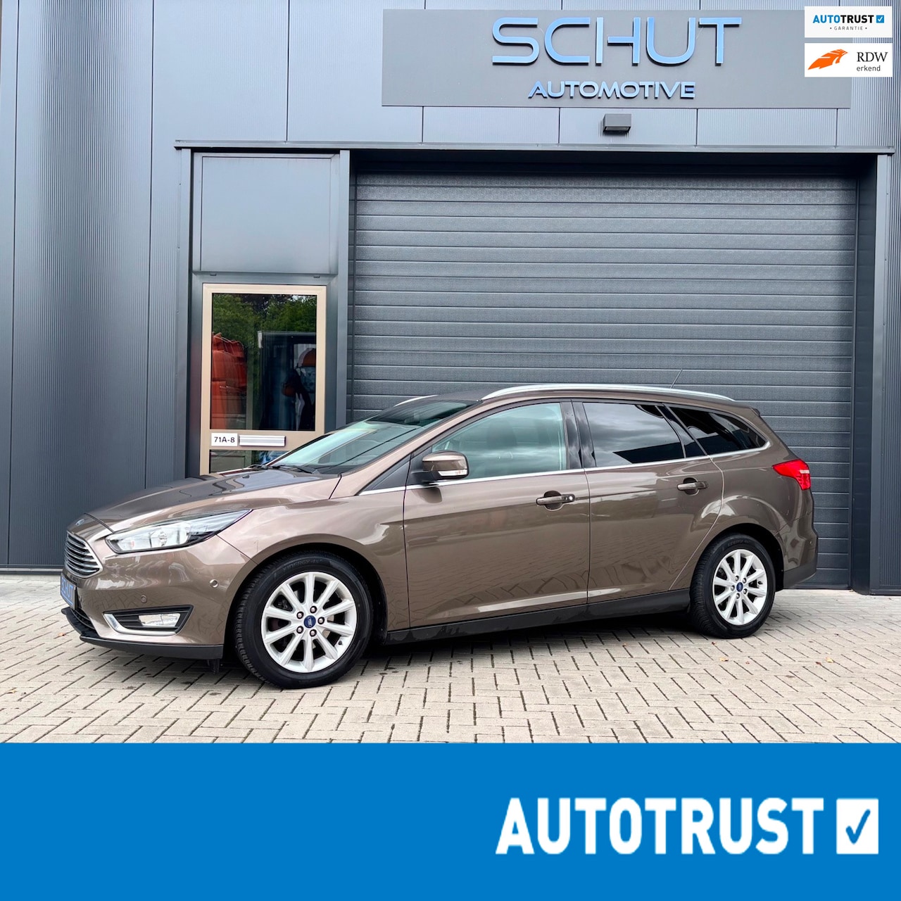 Ford Focus Wagon - 125pk Titanium CLIMA | CRUISE CONTROL | HALF LEDER | LED | CARPLAY | STOELVERWARMING | EL - AutoWereld.nl