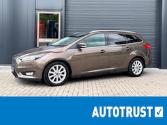 Ford Focus Wagon - 125pk Titanium CLIMA | CRUISE CONTROL | HALF LEDER | LED | CARPLAY | STOELVERWARMING | EL