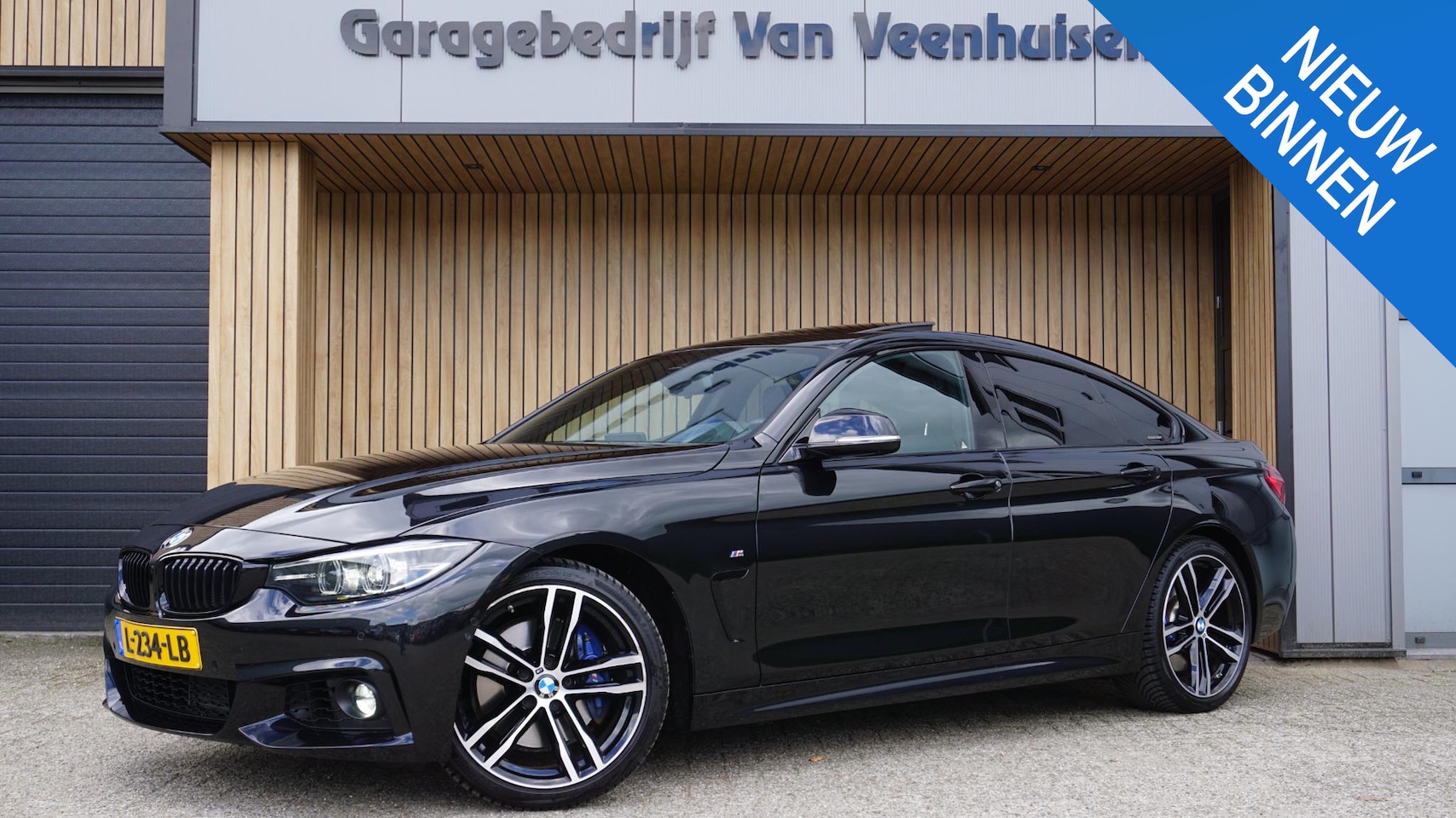 BMW 4-serie Gran Coupé - 418i 136PK M-Sport Shadow Line Schuif/kanteldak HUD H&K 360-View Trekhaak Leder 19inch LM - AutoWereld.nl