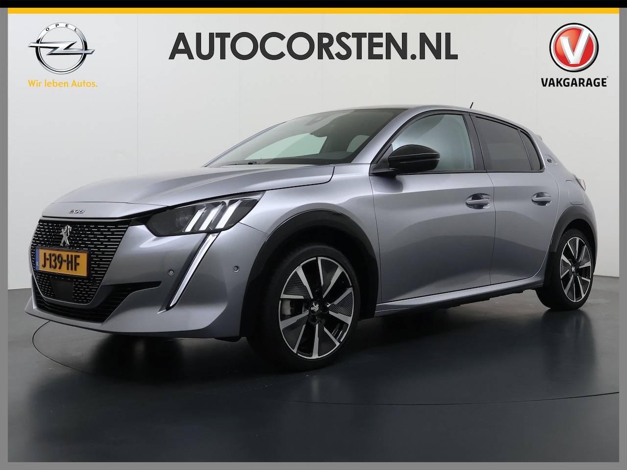 Peugeot e-208 - EV GT 350 50 kWh SOH 89% Adap.Cruise 3D-Navi Stoelverwarming 360°Camera Apple Carplay Andr - AutoWereld.nl