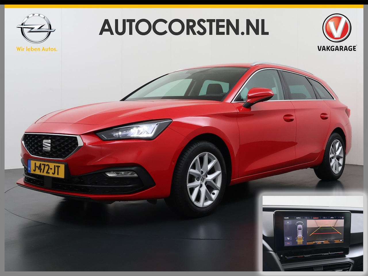 SEAT Leon Sportstourer - 1.5T 131pk Trekhaak Camera Adaptive-Cruise Navi Ecc Virtual Cockpit Apple Carplay/Android - AutoWereld.nl