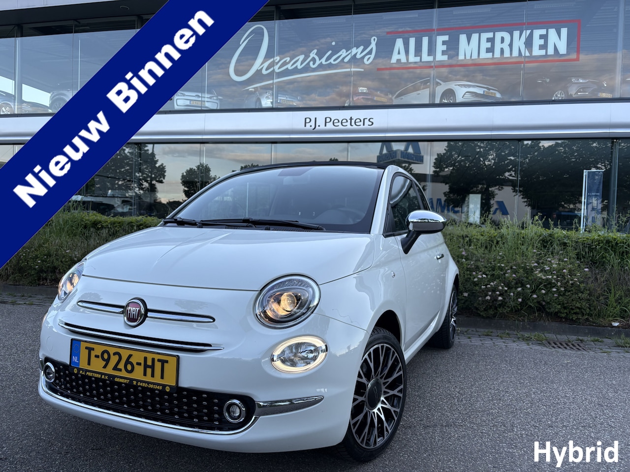 Fiat 500 C - 1.0 Hybrid Dolcevita Cabrio Airco - Open dak - Navigatiesysteem - parkeersensoren achter - - AutoWereld.nl