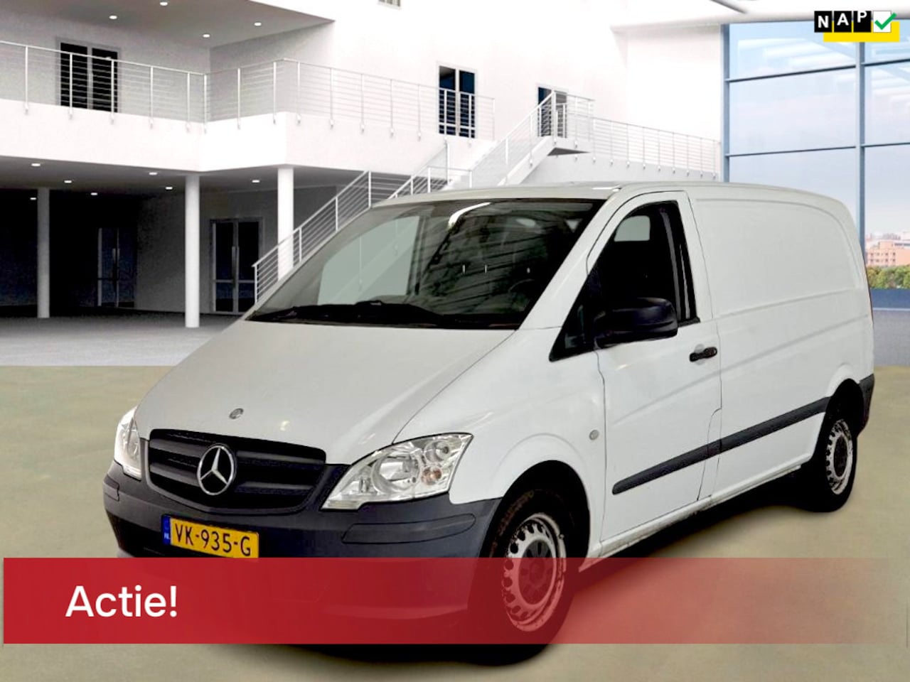 Mercedes-Benz Vito - 110 CDI 320 ACTIE: NU TOT €500 KORTING! AIRCO| SCHERM| LEDER| 1E EIGENAAR| NIEUWE APK - AutoWereld.nl