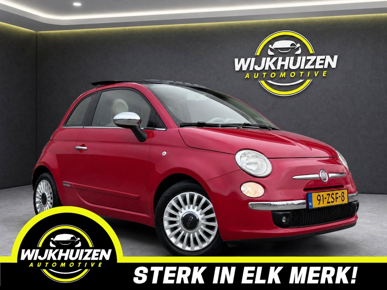 Fiat 500 - 0.9 TwinAir NL met Airco !!! Panorama dak !!! Nieuwe apk !!! - AutoWereld.nl