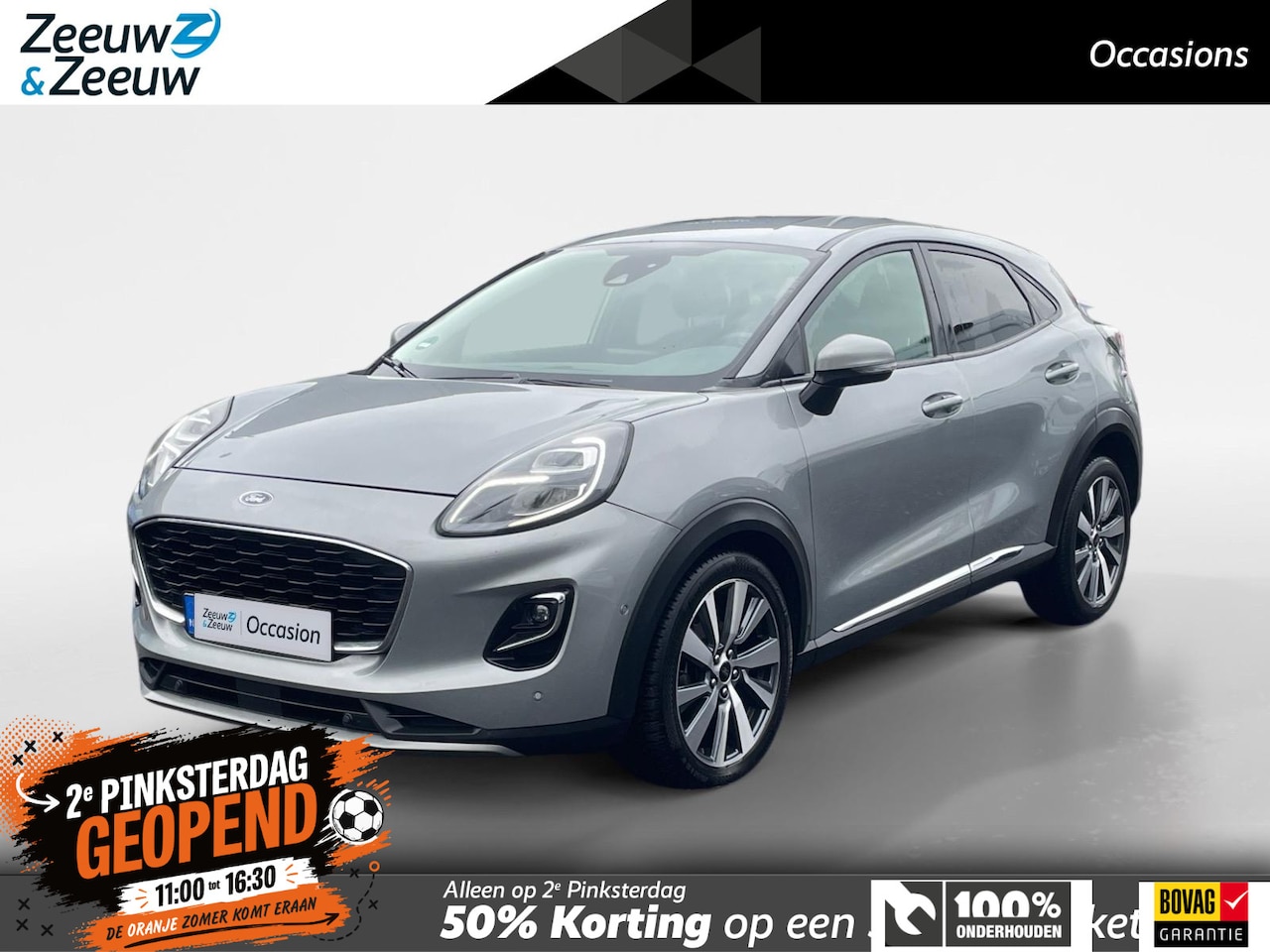 Ford Puma - 1.0 EcoBoost Titanium X 125pk automaat | Dealer onderhouden | Stoel- stuur en voorruitverw - AutoWereld.nl