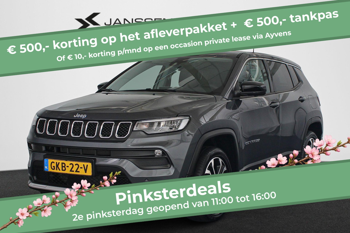 Jeep Compass - 4xe 190 Plug-in Hybrid Electric Altitude 360 Camera Winter Pakket - AutoWereld.nl